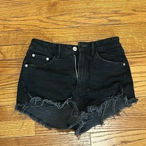 Zara Black Jean Shorts